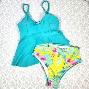 NWT Shein Two Piece Tankini Size 1XL